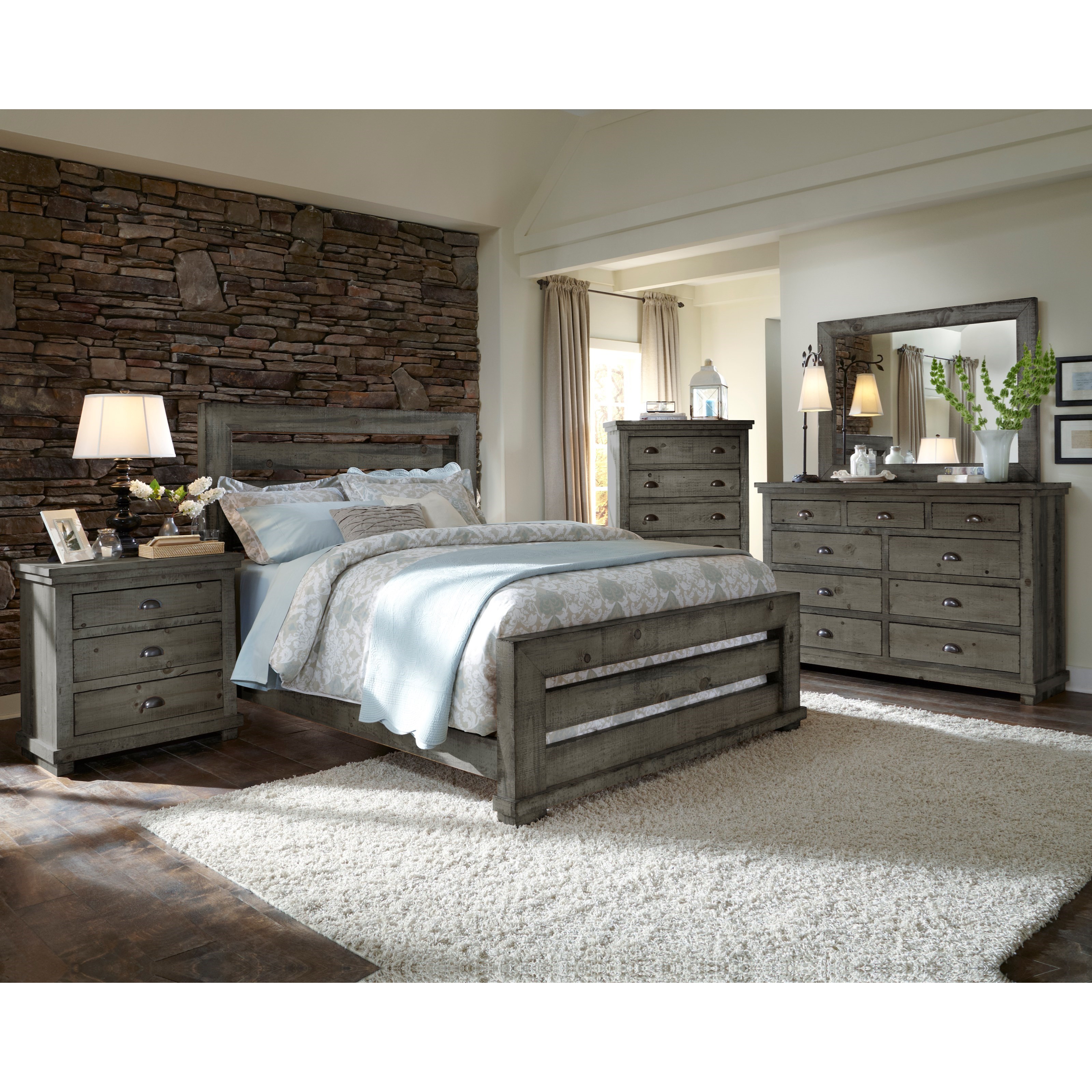 Progressive furniture willow sale complete wall unit